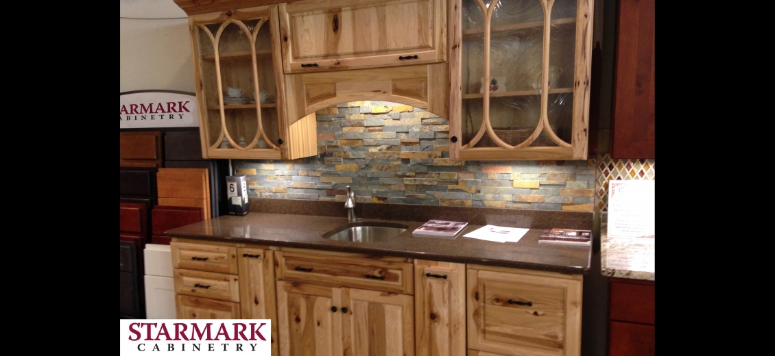 StarMark Cabinetry kitchen display at Ithaca HEP Sales, 12 Utility Drive
